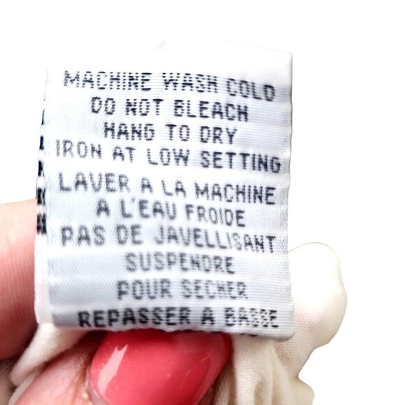 Dynamite Y2K Cream Empire Waist Halter Top Sequin Gold Embroidered Details Large - Picture 11 of 13